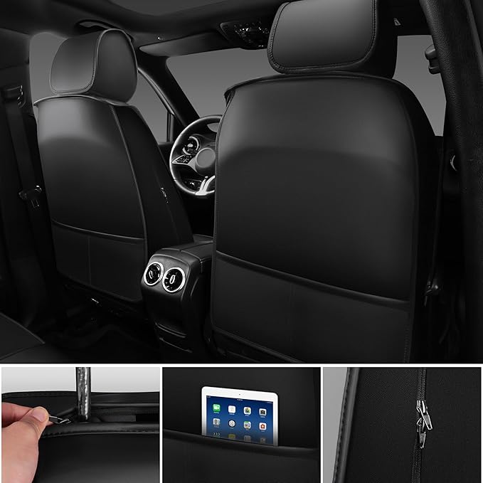 Universal Seat Covers — Full Set — Black / Gray