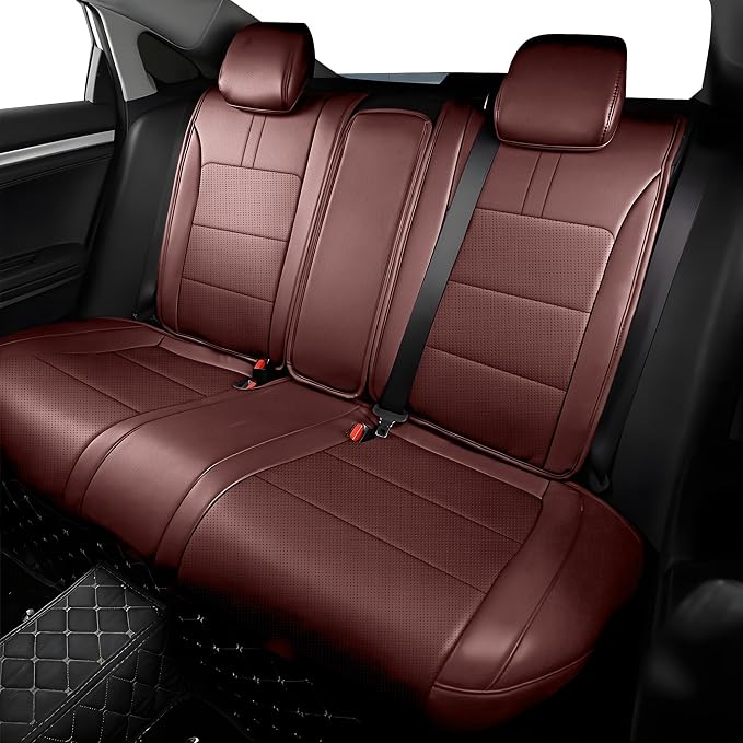 Faux Leather Seat Covers for Honda Civic — Full Set — Burgundy