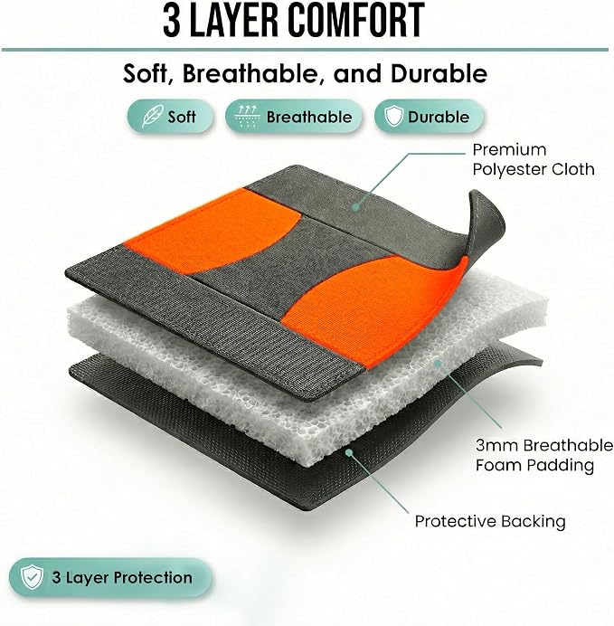 Pet Car Seat Protector — Rear Seat — Orange