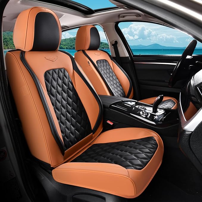 Universal Faux Leather Seat Covers — Full Set