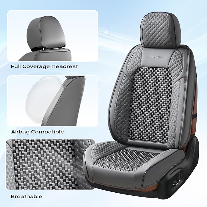 Universal Seat Covers — Full Set — Gray