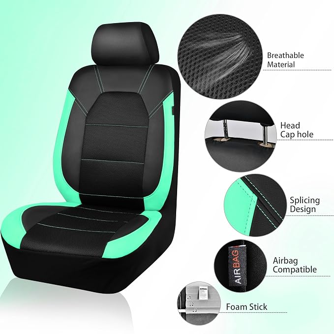 Universal Seat Covers — Full Set — Black