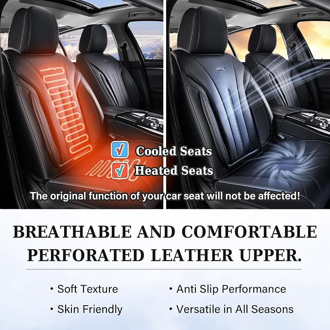 Universal Seat Covers — Front Seat — Black