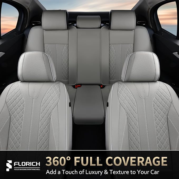 Universal Seat Covers — Full Set — Gray