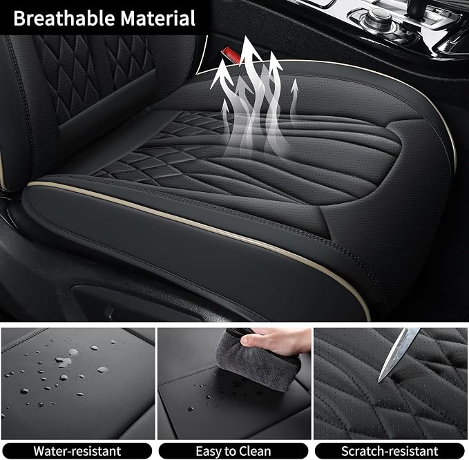 Universal Seat Covers — Black / Beige