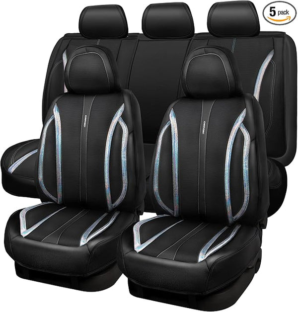 Universal Seat Covers โ Full Set โ Black