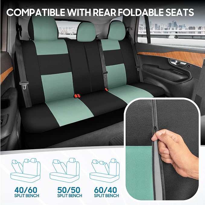 Car Seat Covers — Full Set — Black