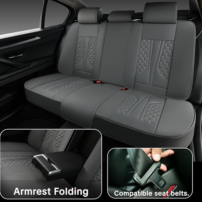 Universal Seat Covers — Full Set — Gray
