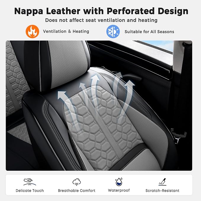 Universal Seat Covers — Front Seat — Black / Gray