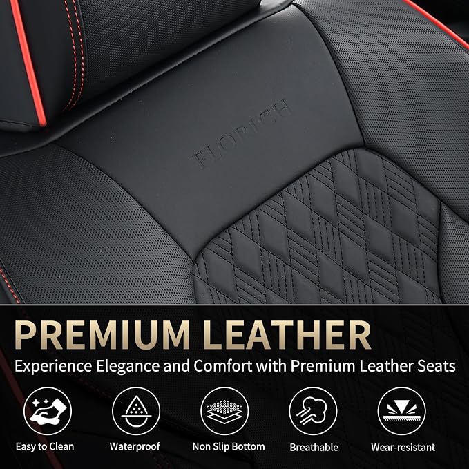 Universal Seat Covers — Full Set — Black / Beige