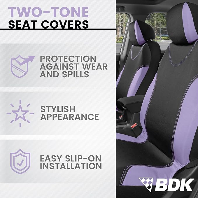 Car Seat Covers — Full Set — Purple
