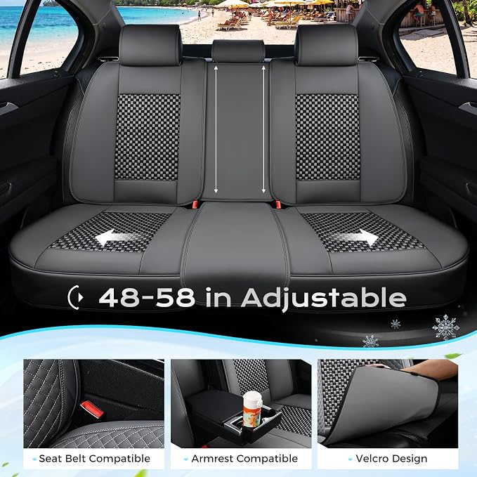 Universal Seat Covers — Full Set — Gray