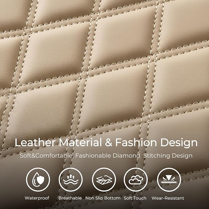 Universal Seat Covers — Rear Seat — Beige