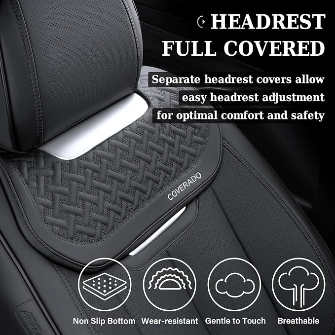 Universal Seat Covers — Full Set — Black