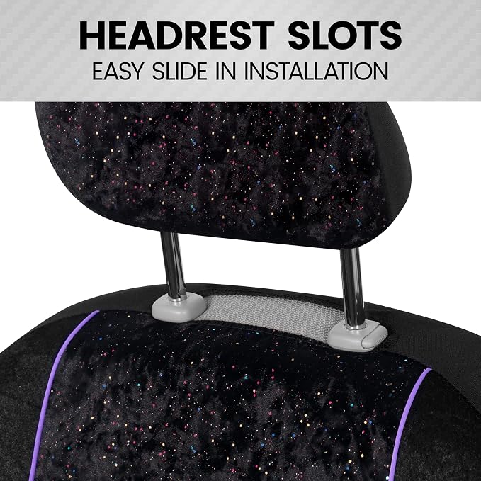Car Seat Covers — Front Seat — Black