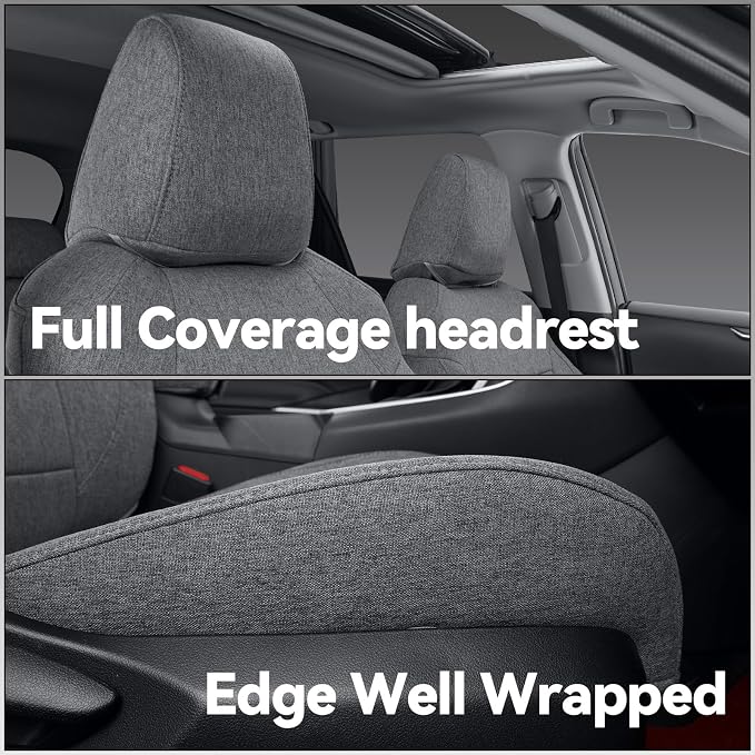 Seat Covers for Toyota Tacoma — Front Seat — Gray