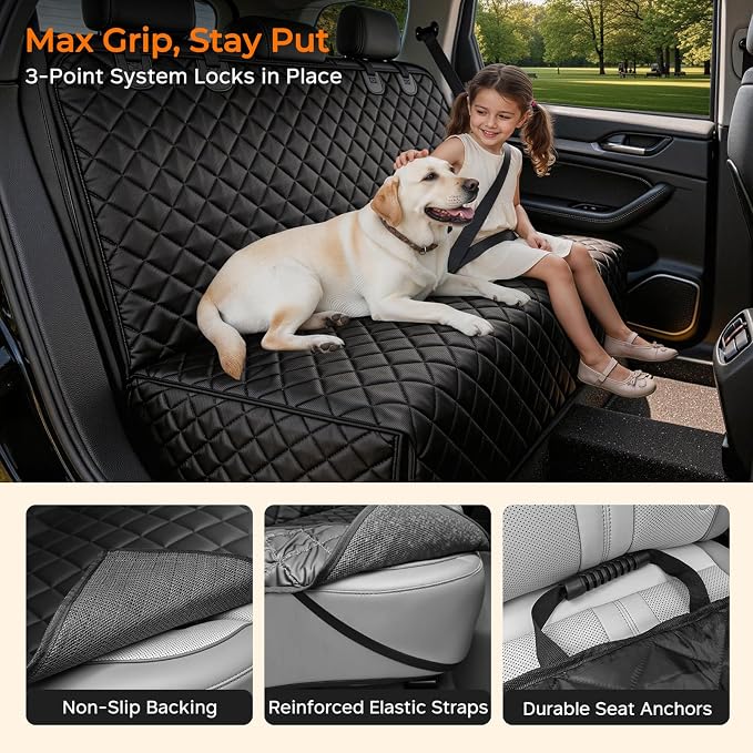 Pet Car Seat Protector — Black
