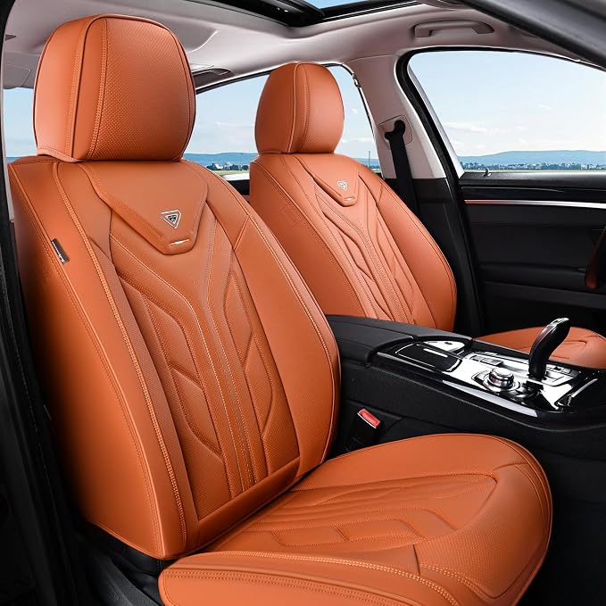 Universal Seat Covers — Front Seat — Orange
