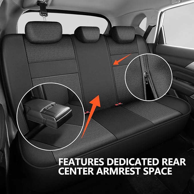 Universal Fabric Seat Covers — Black