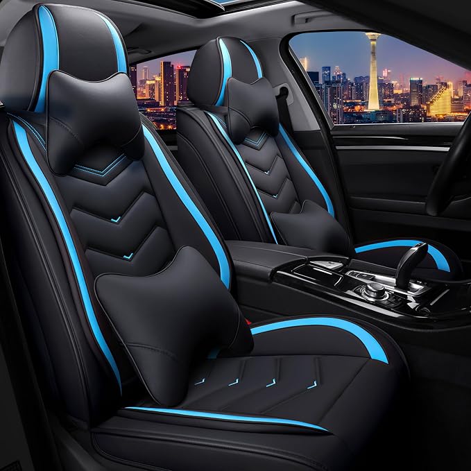 Seat Covers for Honda Civic — Black / Blue