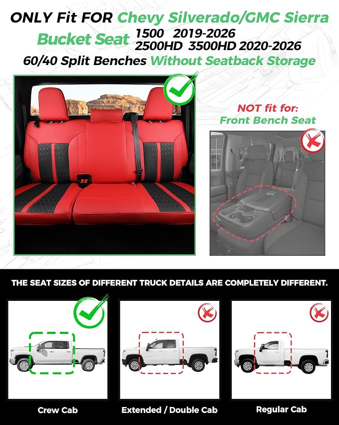 Seat Covers for Chevrolet Silverado / GMC Sierra