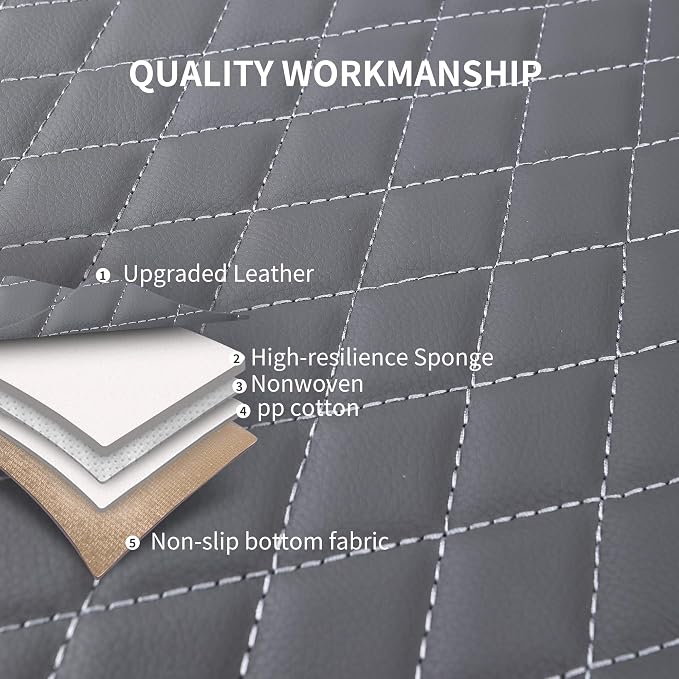 Universal Faux Leather Seat Covers — Front Seat