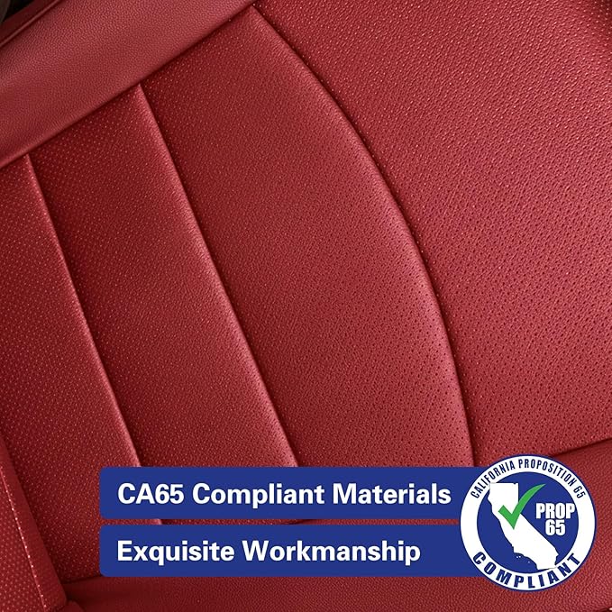 Faux Leather Seat Covers for Toyota 4Runner — Full Set — Burgundy