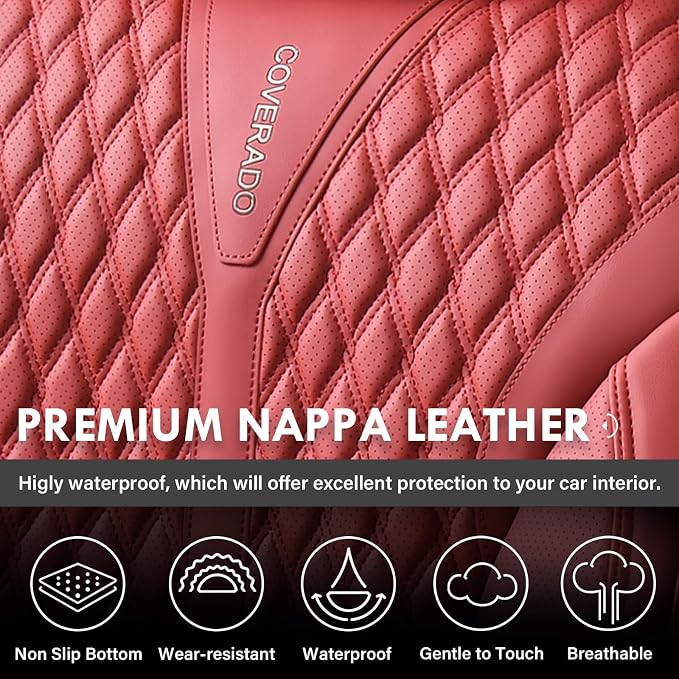 Universal Seat Covers — Front Seat — Red