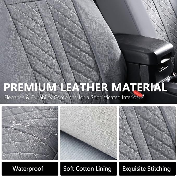 Seat Covers for Toyota Tacoma — Full Set — Gray