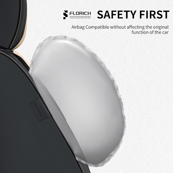 Universal Seat Covers — Full Set — Black / Beige