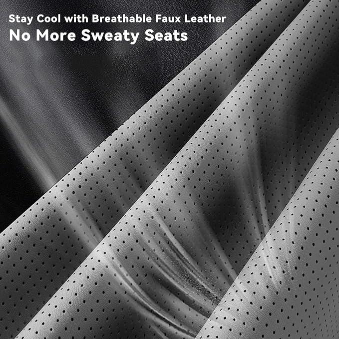 Seat Covers for Multiple Vehicles — Full Set — Black / Gray