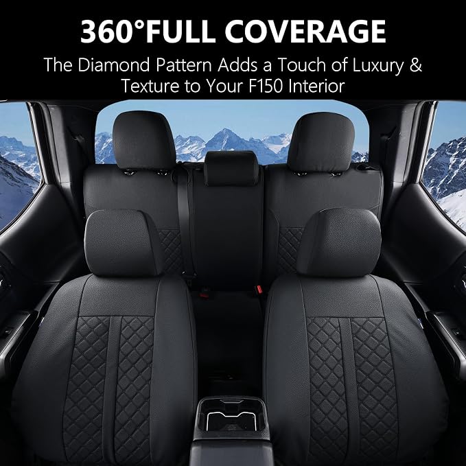 Seat Covers for Toyota Tacoma — Full Set — Black
