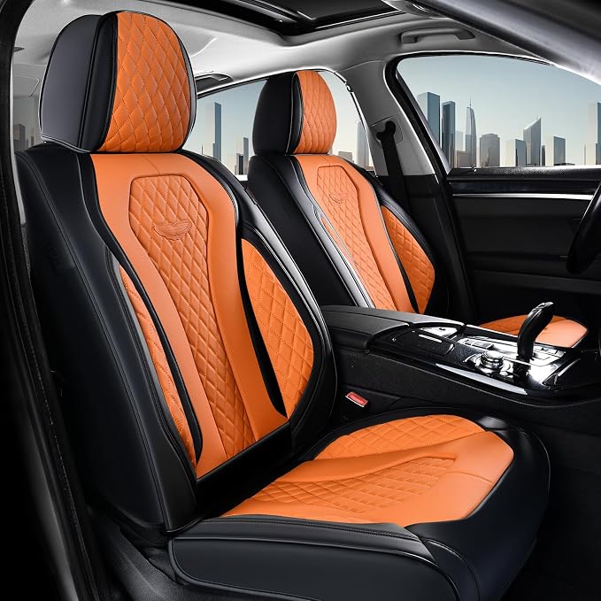 Universal Seat Covers — Full Set — Orange