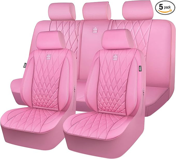 Universal Seat Covers โ Full Set โ Pink