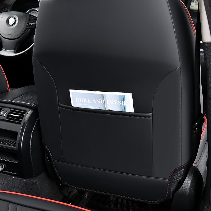 Universal Seat Covers — Black / Red