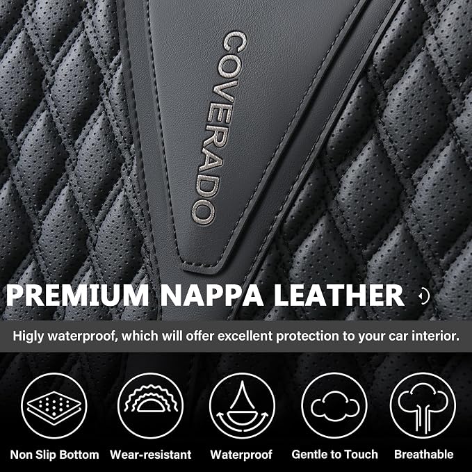 Universal Seat Covers — Front Seat — Black