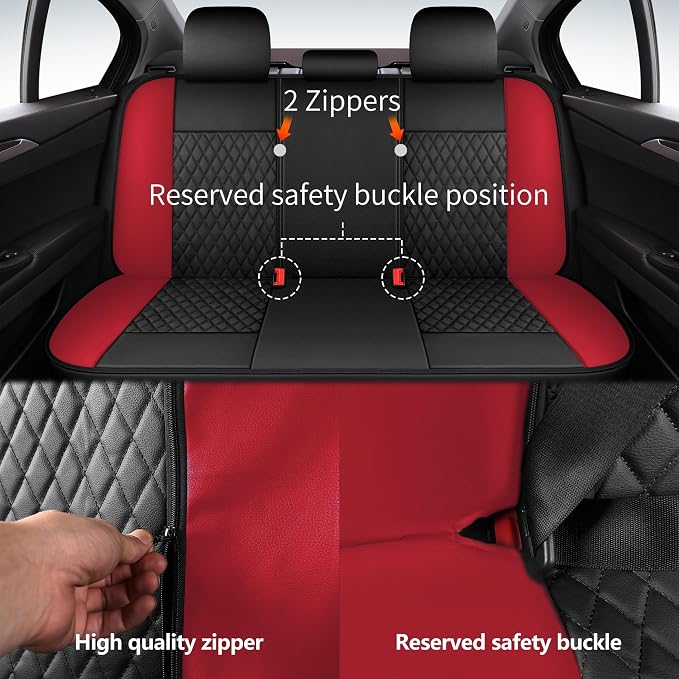 Universal Faux Leather Seat Covers — Full Set