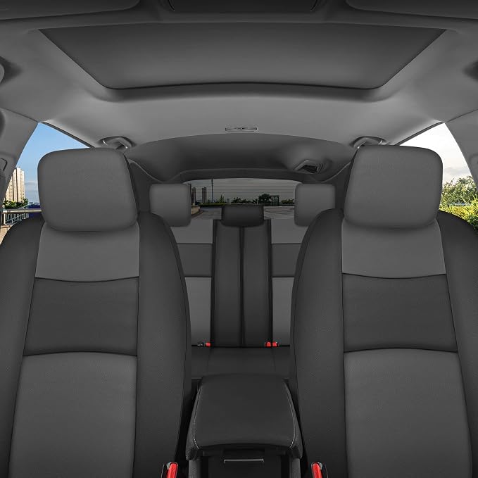 Faux Leather Car Seat Covers — Full Set