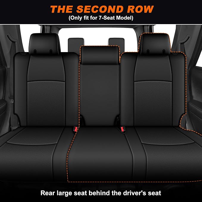 Faux Leather Seat Covers for Toyota 4Runner — Full Set — Black
