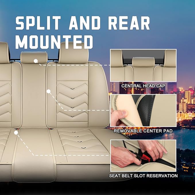 Seat Covers for Honda Civic — Full Set — Beige
