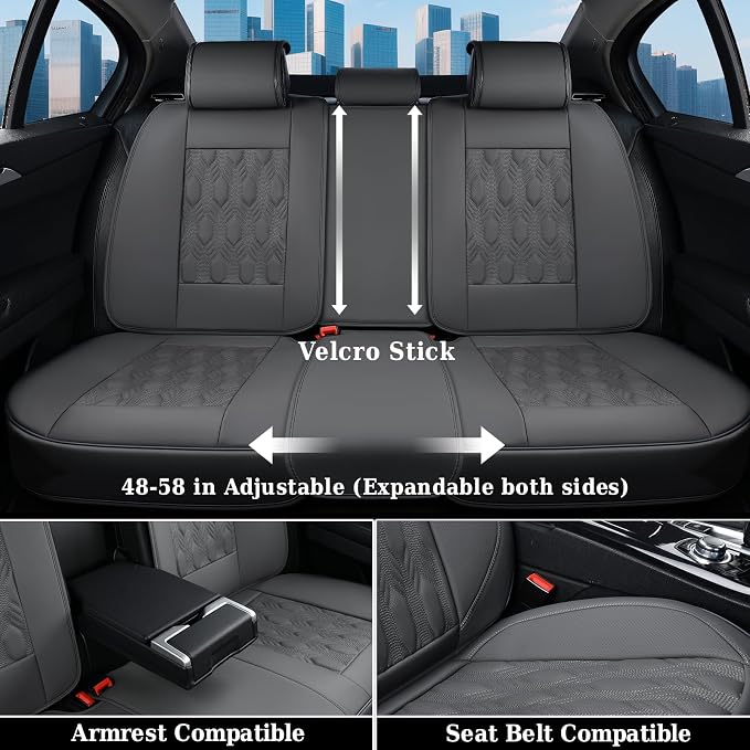 Universal Seat Covers — Full Set — Gray