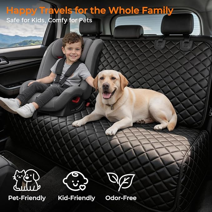 Pet Car Seat Protector — Black