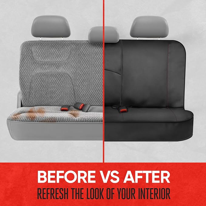 Pet Car Seat Protector — Black / Red