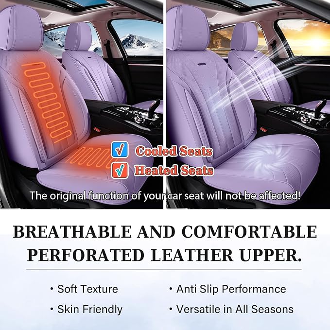 Universal Seat Covers — Front Seat — Purple