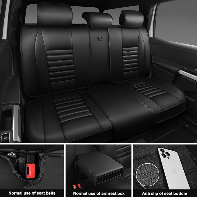 Universal Seat Covers — Full Set — Black