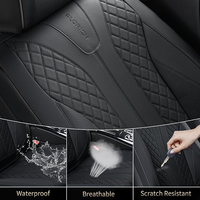 Universal Seat Covers — Front Seat — Black