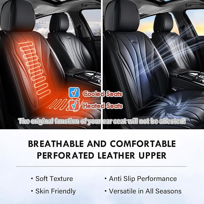 Universal Seat Covers — Front Seat — Black
