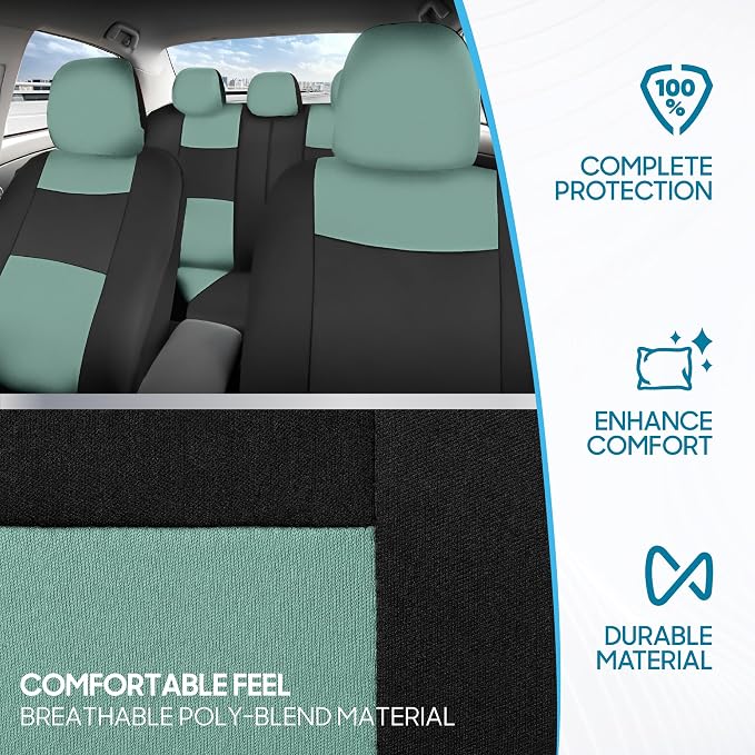 Car Seat Covers — Full Set — Black