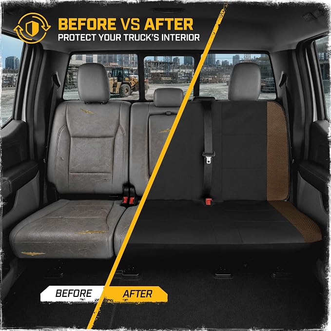 Fabric Seat Covers for Multiple Vehicles — Full Set — Brown