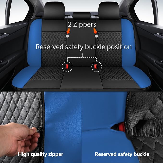 Universal Faux Leather Seat Covers — Full Set